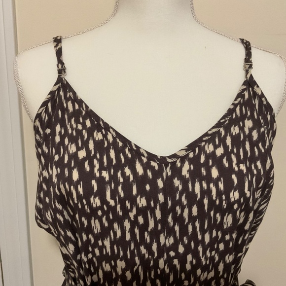 Salty Lemon small animal print spaghetti straps belted wide leg jumpsuit - Picture 6 of 8